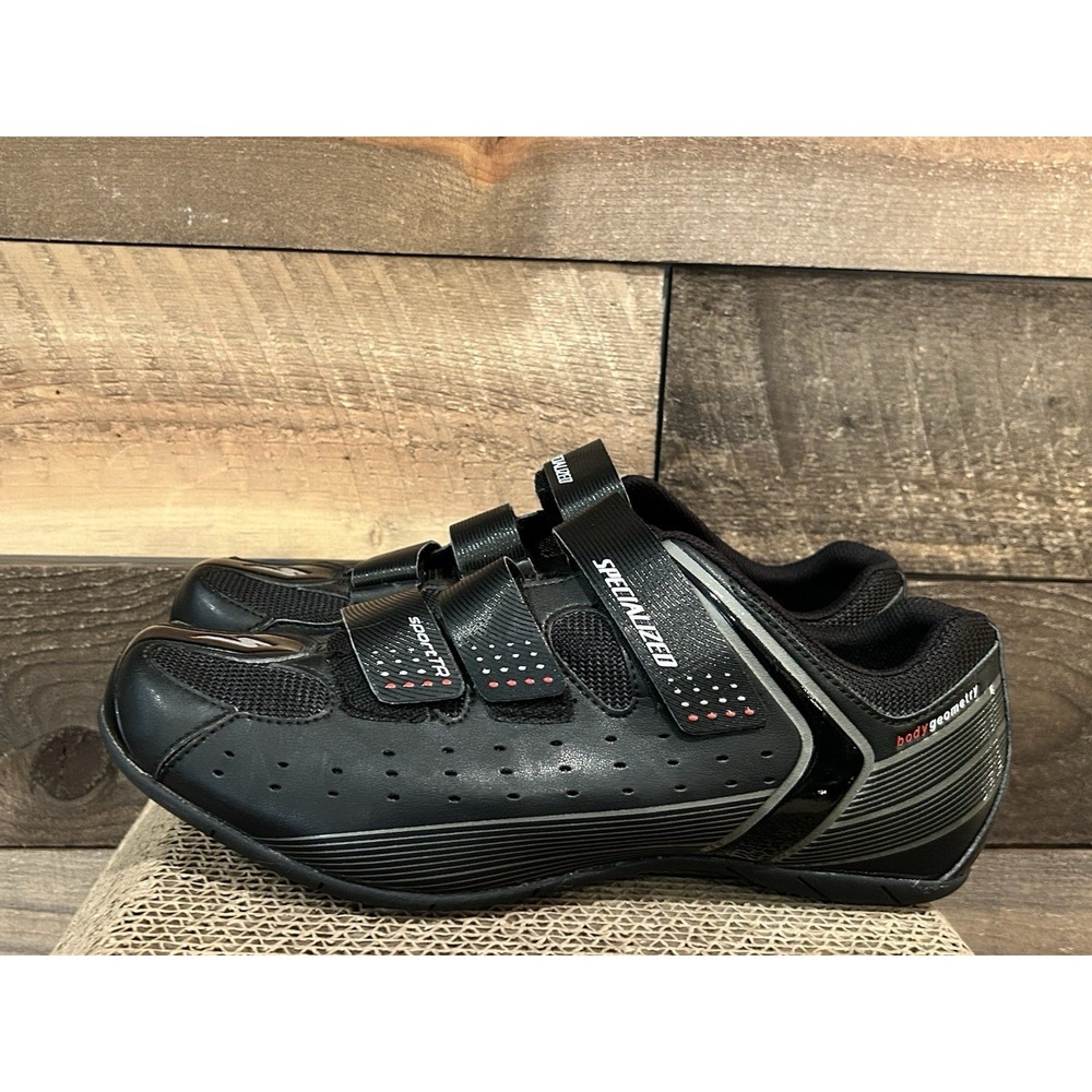 Specialized Mens 13 Cycling Bike Shoes‎ Black 3 Strap Sport Touring EUC